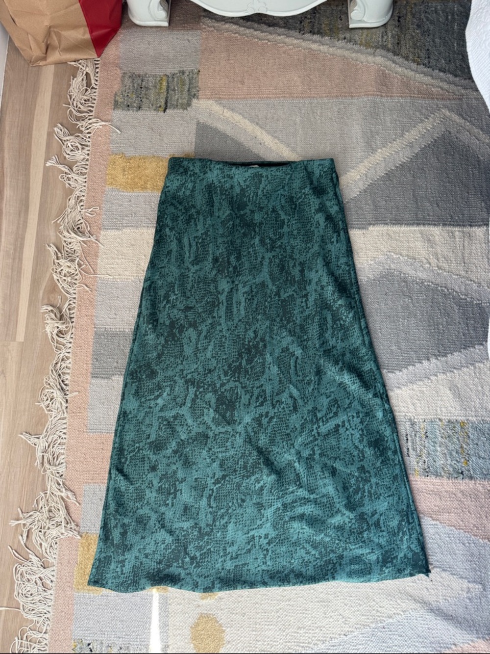 a new day Teal Printed Maxi Skirt